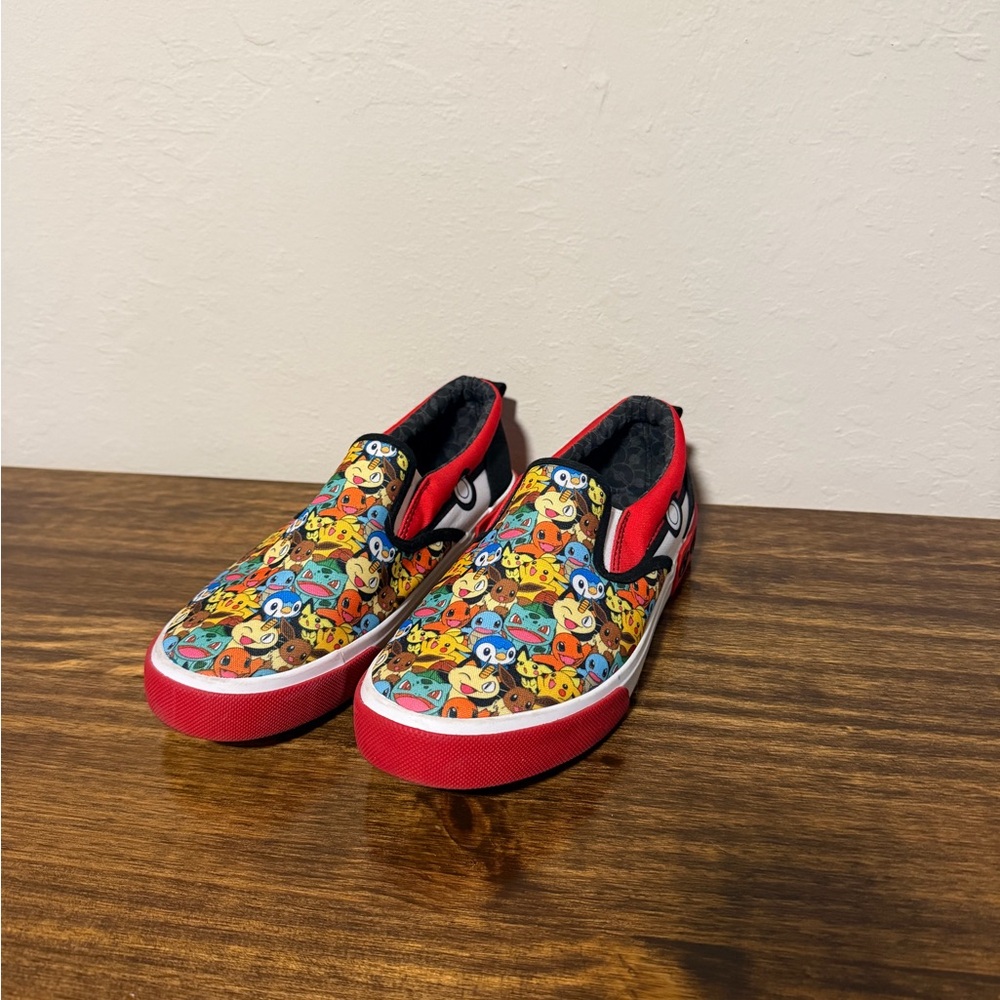 Colorful Kids Pokémon Slip-On Shoes